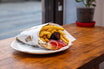 Greek Sausage Wrap